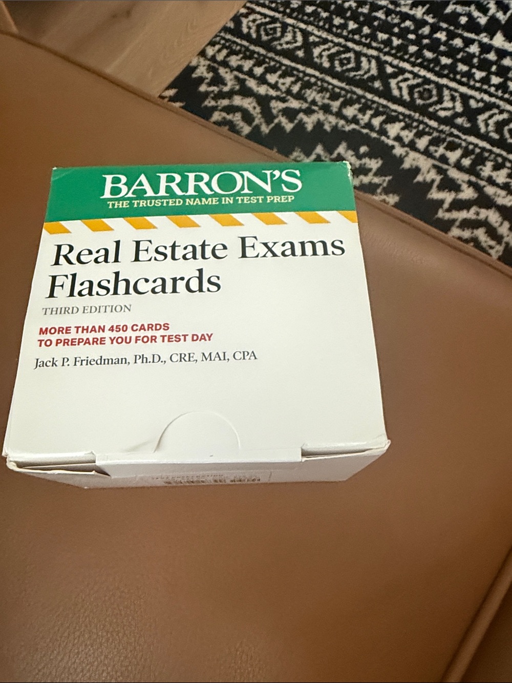 BARRON'S Real Estate Exams Flashcards - White & Green
